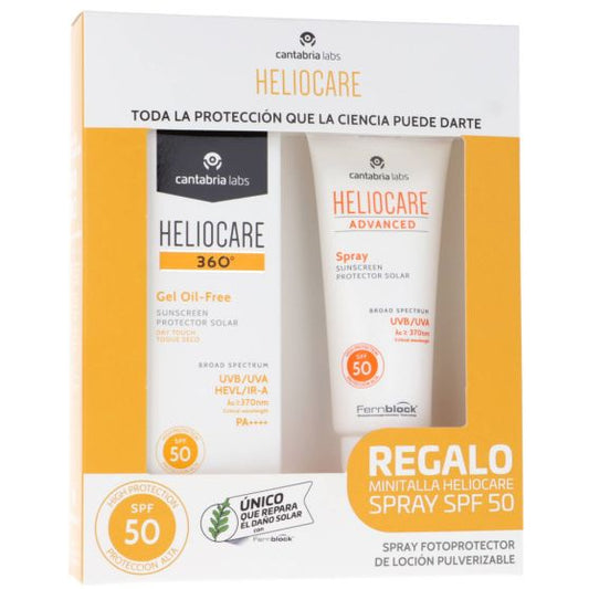 HELIOCARE Pack Gel 360 Oil Free 50 mL y regalo Spray Heliocare Advanced